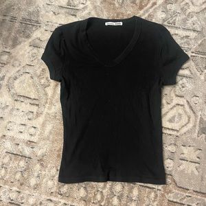 Reformation Jeans ribbed V-neck tee